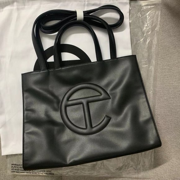 Medium Black Telfar Shopping Bag - Picture 1 of 9